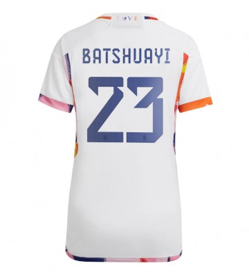 Maillot de foot Belgique Michy Batshuayi #23 Extérieur Femmes Monde 2022 Manches Courte